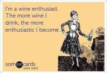 Wine makes you enthusiastic